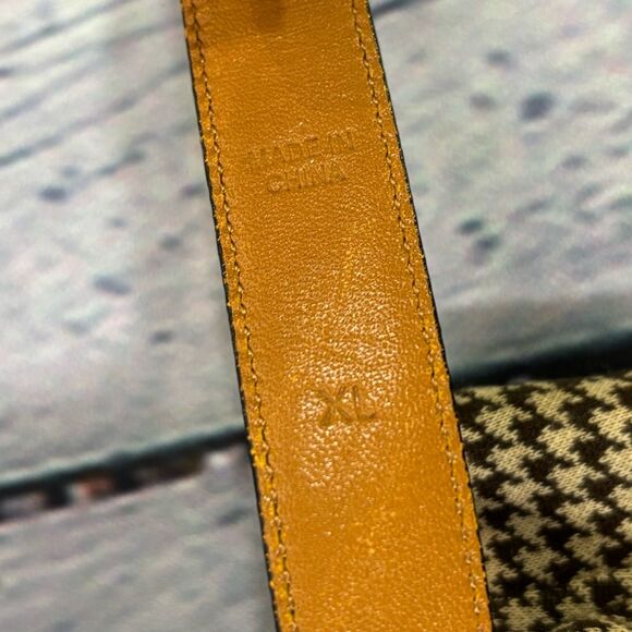 Lauren Ralph Lauren Brown Tan Houndstooth Academia Corporate Sheath Dress Size L - Picture 12 of 12